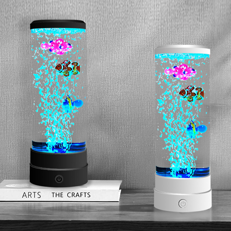 Art Craft Christmas - Gesimuleerde LED-meerkleurige bubbelvis-sfeerdecoratie voor thuis met