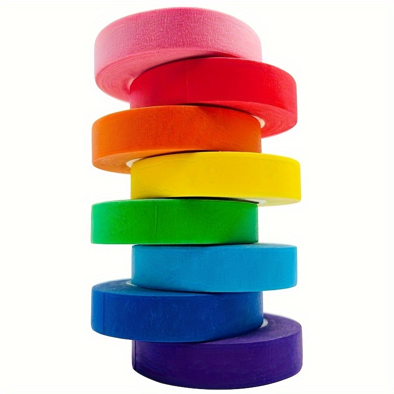 Art X Craft - 6 rollen gekleurde afplaktape, gekleurde schilderstape