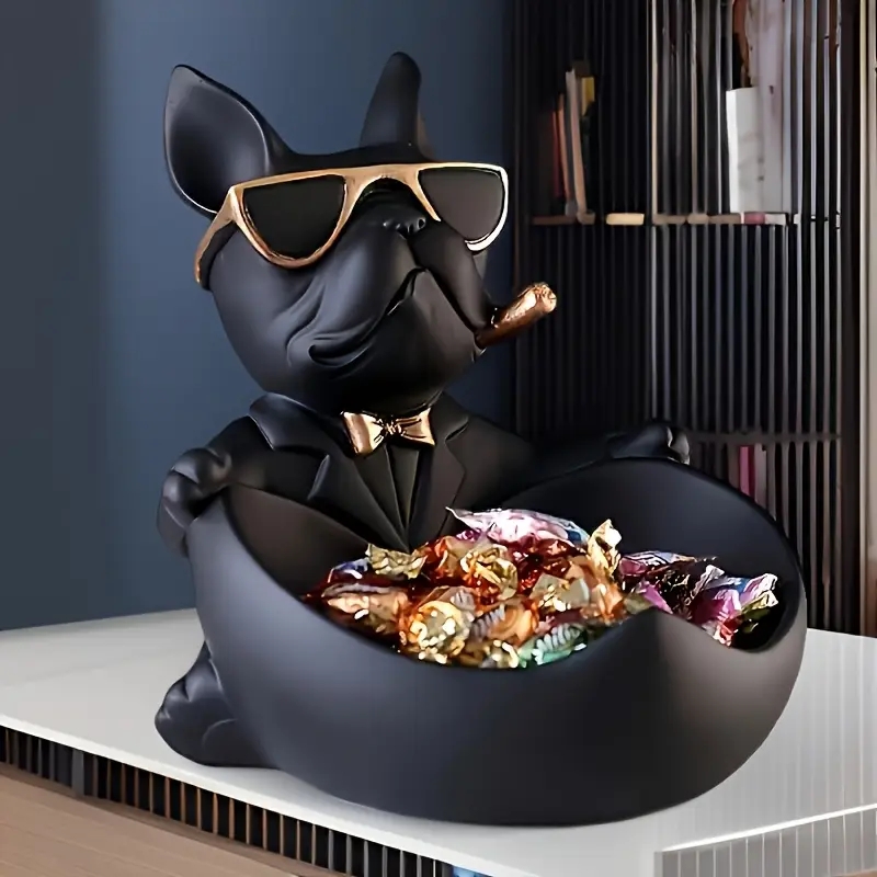 Art And Craft Sunglasses - Creatieve zonnebril-cool hondenbeeldje bulldog beeldje opbergdoos