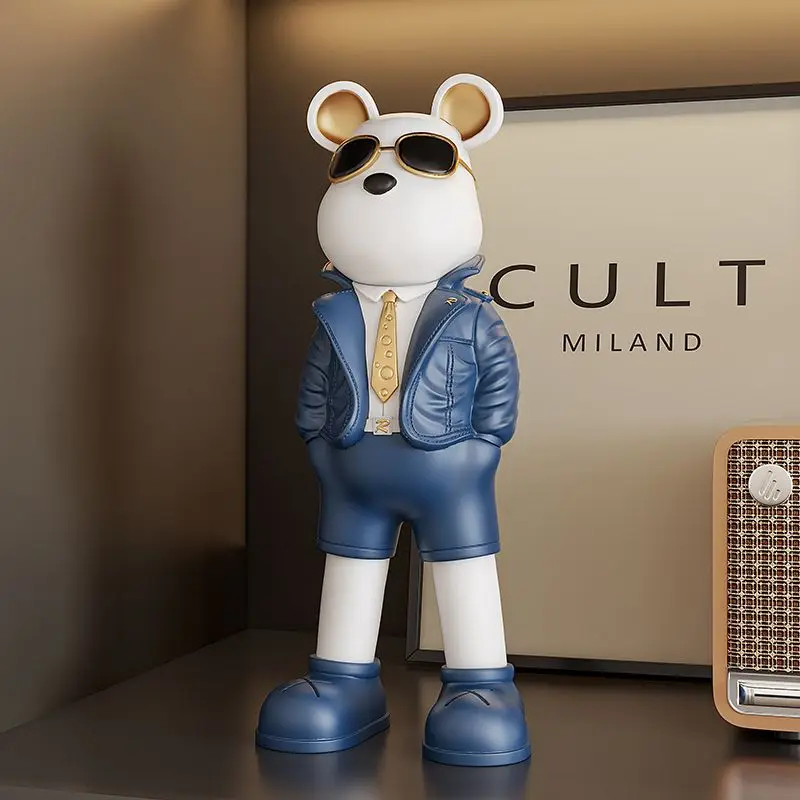 Art Craft Furniture - Creatieve Sunnies Bear Standbeeld, Tafeldecoratie, Dierenbeeldjes