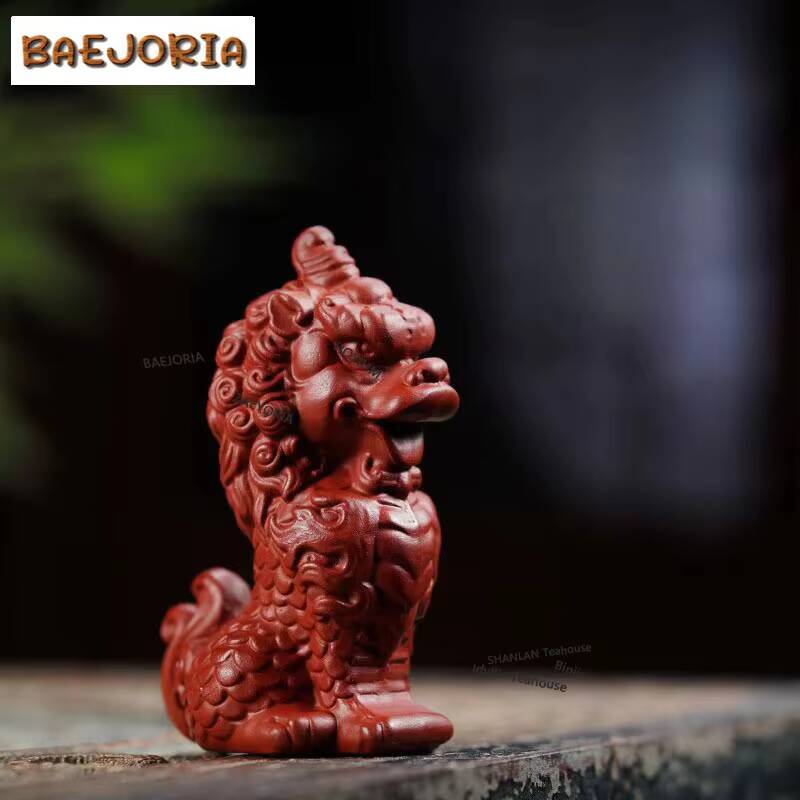 Art Craft Lion - Prachtige Leeuw Kunst Paarse Klei Thee