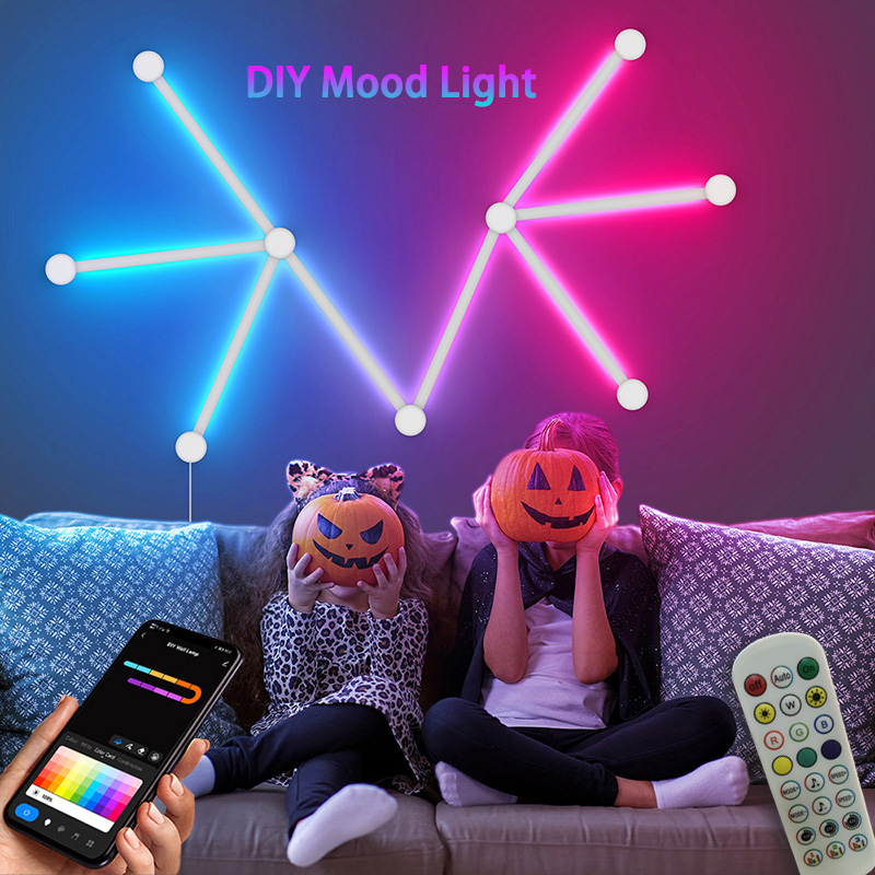 Art Craft Games - Slimme RGB-wandlamp, Bluetooth APP-verbinding LED-lichtbalk voor