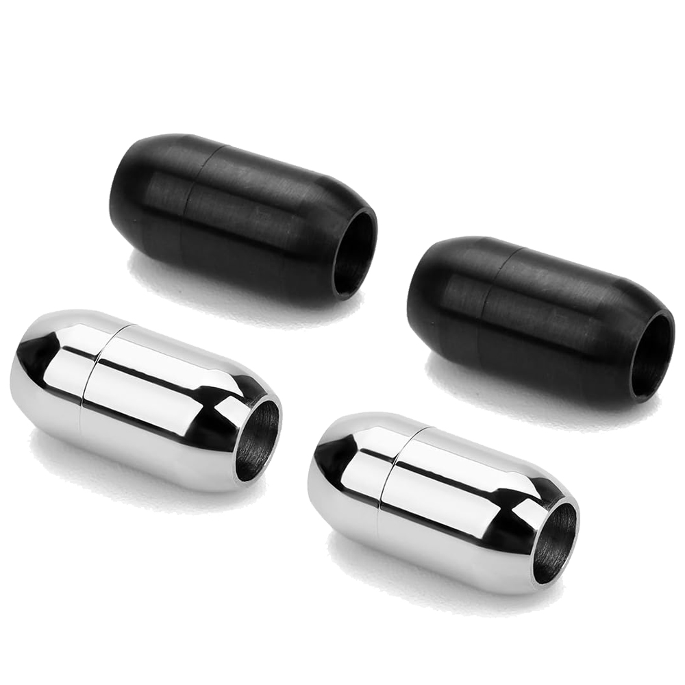 Art Craft Making - 2 stuks roestvrijstalen magnetische sluiting lederen