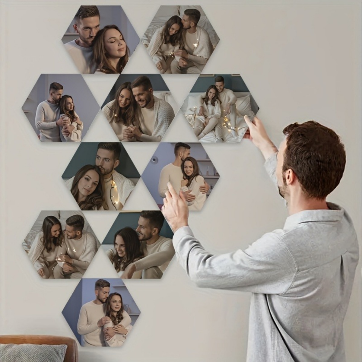 Art Craft Christmas - Wanddecoratie op maat — Moderne hexagonale