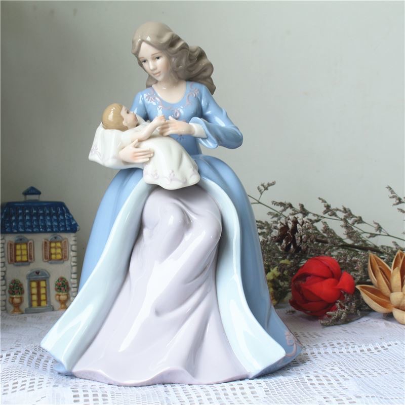 Art And Craft For Mother'S Day - xx-Europe Moeder Kind Keramische Beeldjes Ornamenten