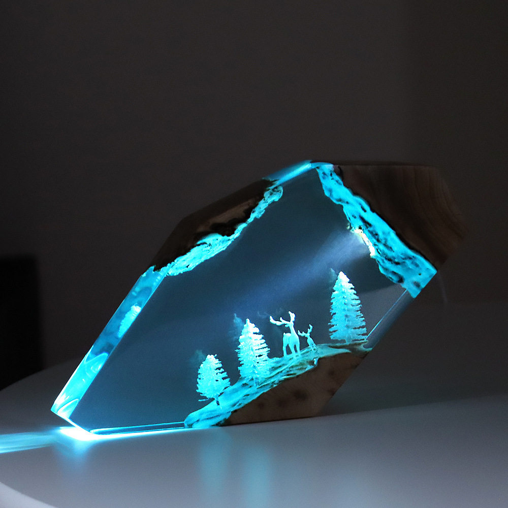 Art Craft Christmas - Bosfee Herten Desktop Kunst Gepersonaliseerd Lichtgevend
