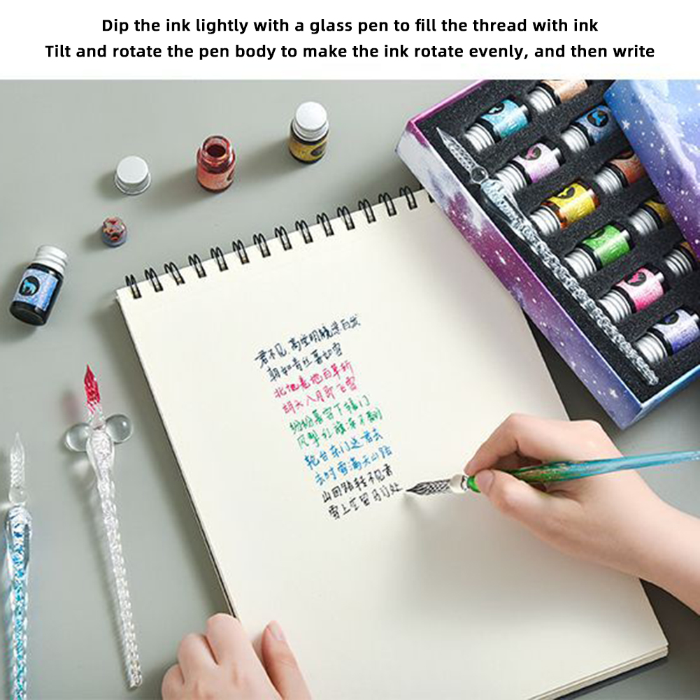 Kalligrafie Glazen Dip Pen Ink - Calligraphy Pen Set recensie en prijs