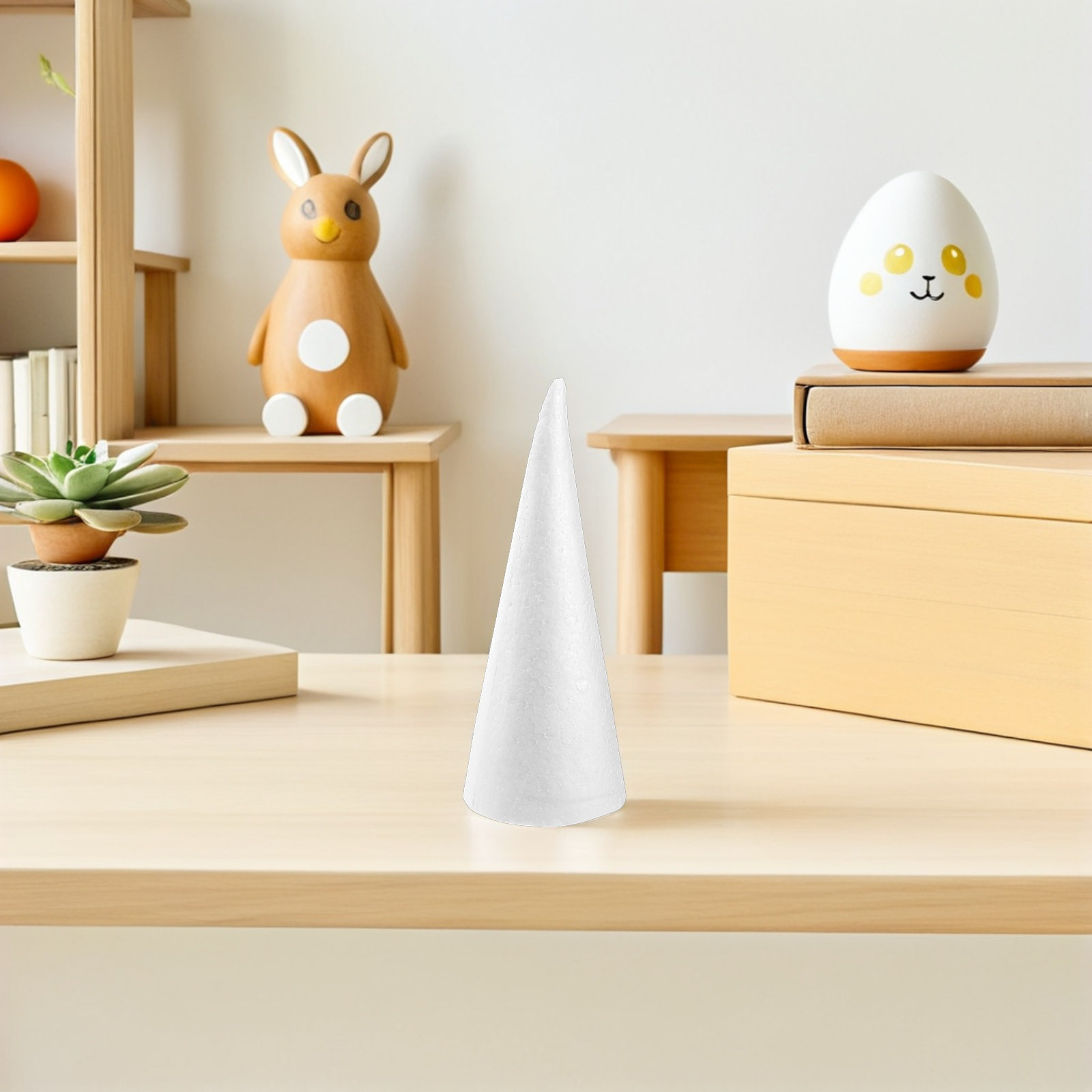 12 stuks schuimkegels, witte p - Art And Craft For Xmas recensie en prijs
