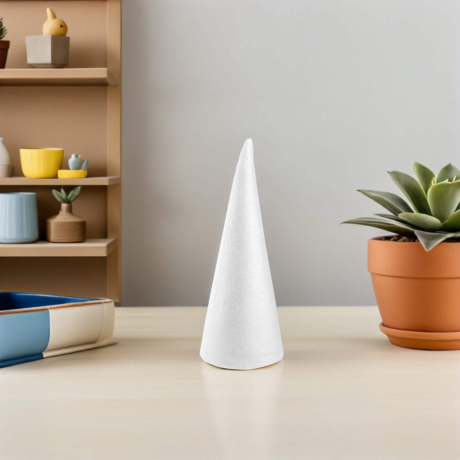 12 stuks schuimkegels, witte p - Art And Craft For Xmas recensie en prijs