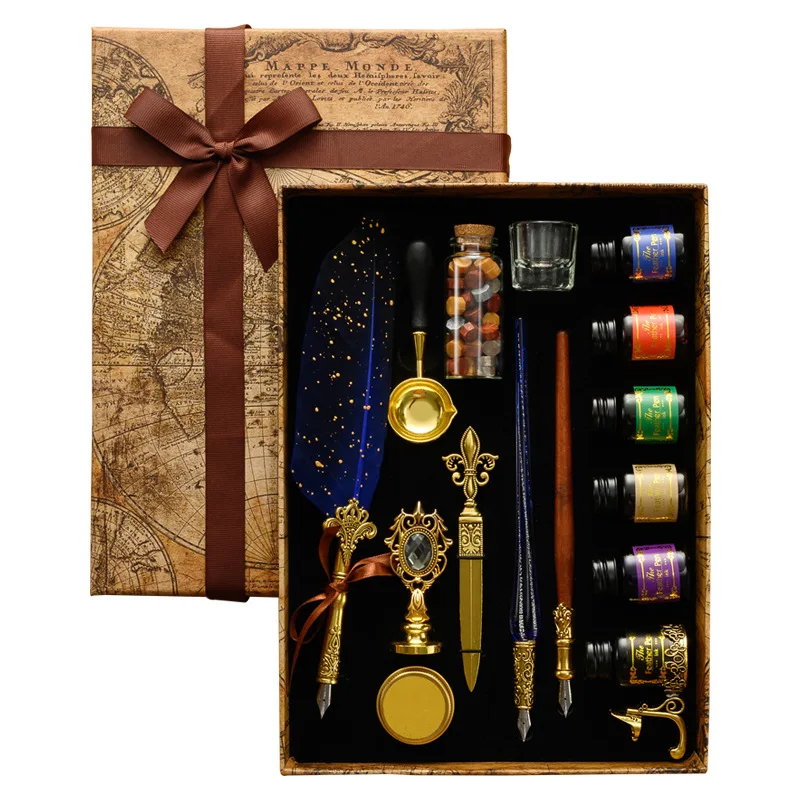 Antieke Feather Dip Pen Kit Re - Batik Wax Kit recensie en prijs