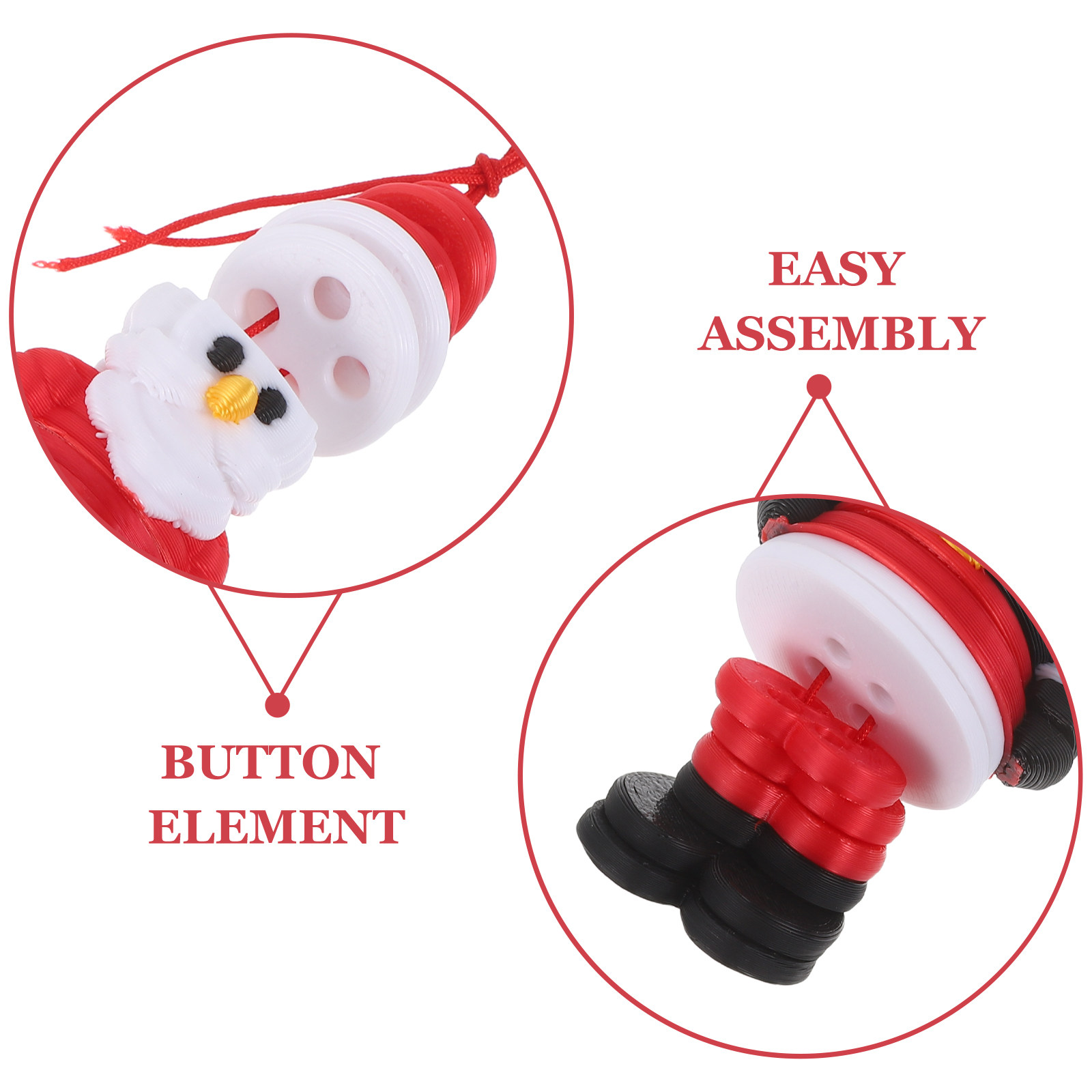 1Set Button Art Kerstman Ornam - Art And Craft For Xmas recensie en prijs