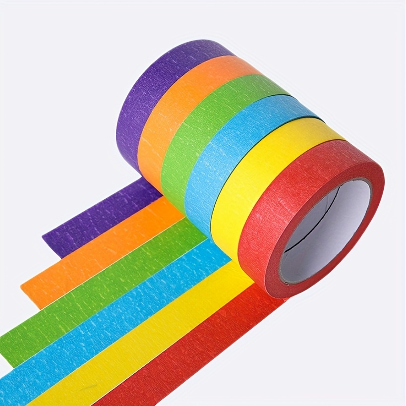 6 rollen gekleurde afplaktape, - Art X Craft recensie en prijs