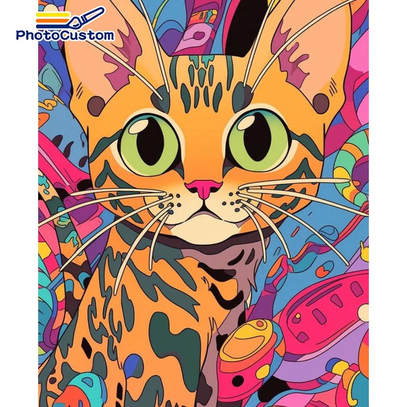 PhotoCustom Ginger Cat Schilde - Art Craft Easy Ideas recensie en prijs