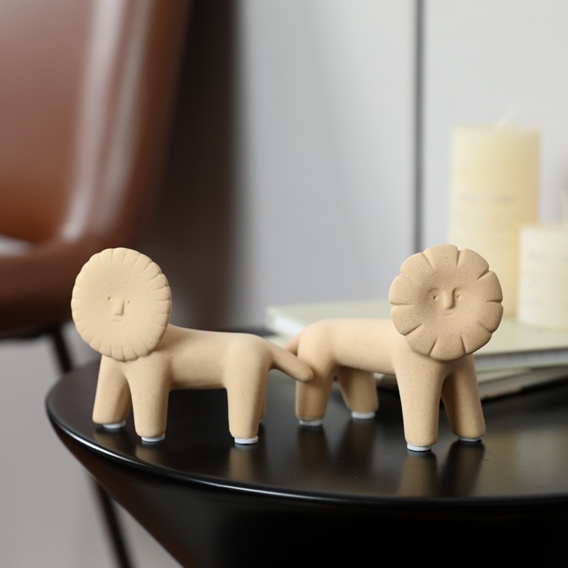 Nordic Morandi Kleur Dier Leeu - Art Craft Lion recensie en prijs
