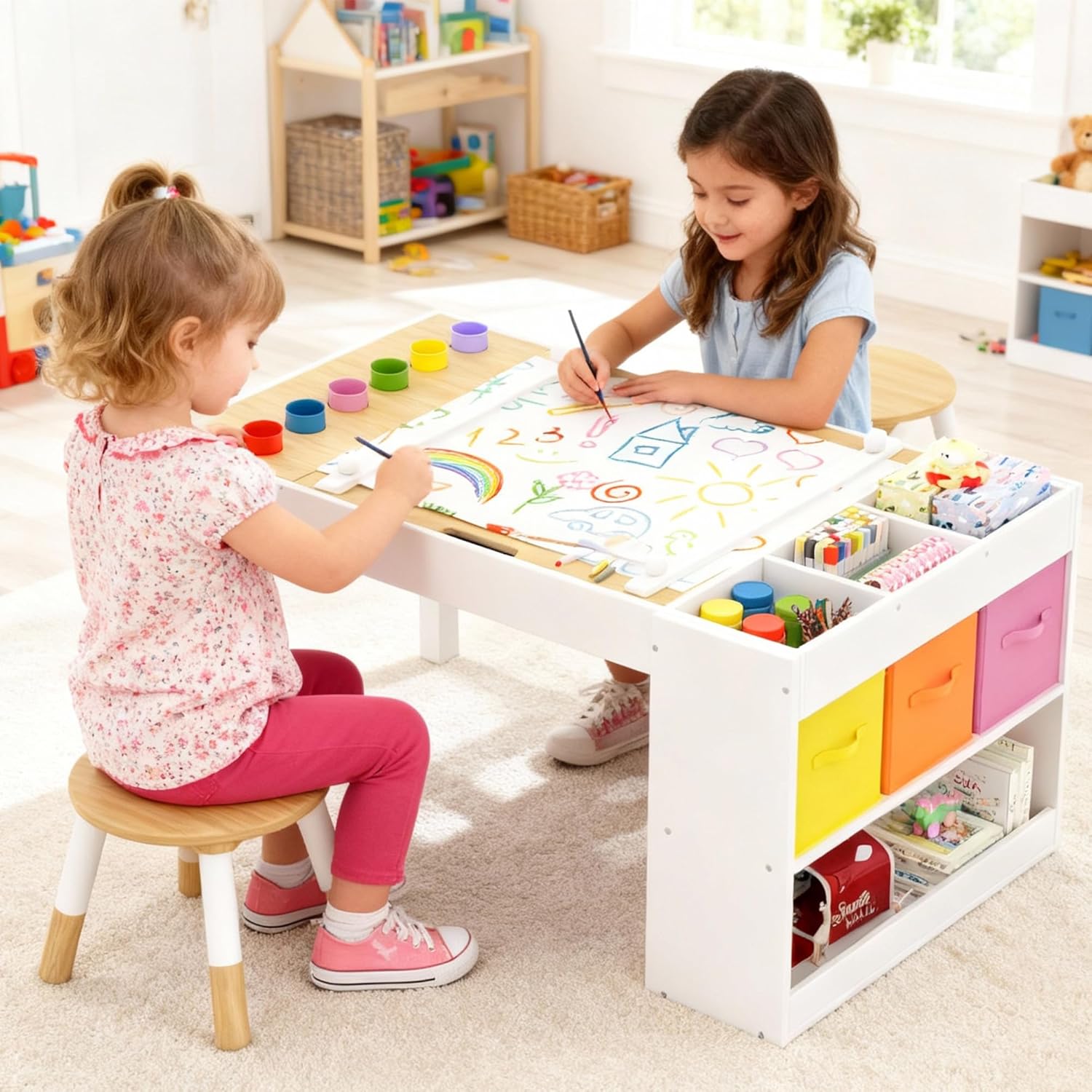 Kinderkunsttafel en 2 stoelens - Art X Craft recensie en prijs
