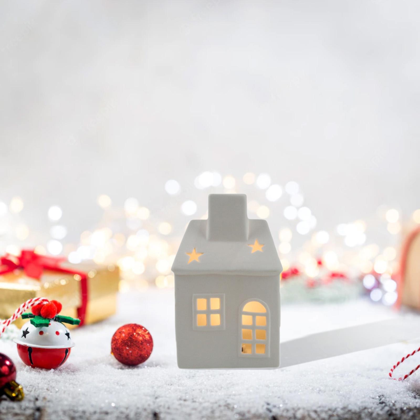Keramisch Kersthuis Slaapkamer - Art And Craft For Xmas recensie en prijs
