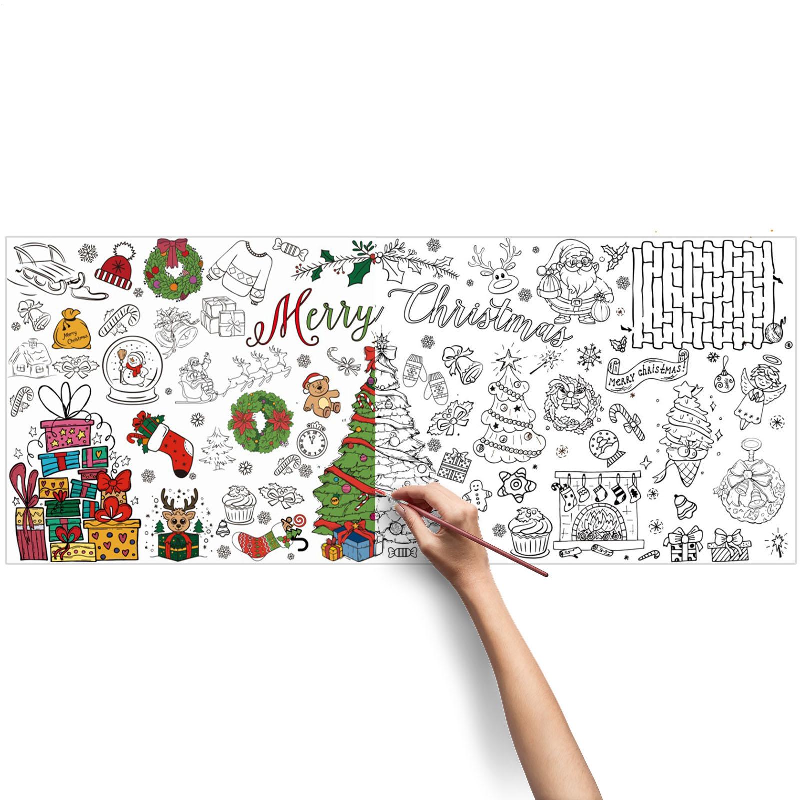 Kerst gigantische kleurposter  - Art And Craft For Xmas recensie en prijs