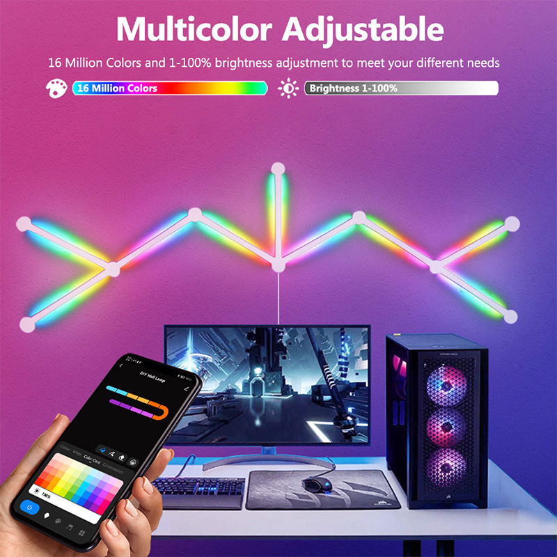 Slimme RGB-wandlamp, Bluetooth - Art Craft Games recensie en prijs