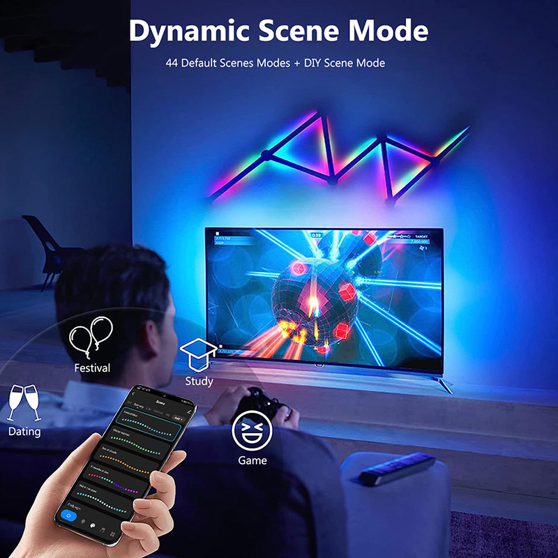 Slimme RGB-wandlamp, Bluetooth - Art Craft Games recensie en prijs