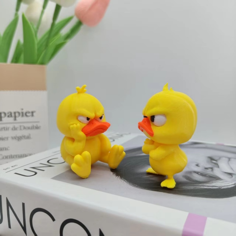 3D-geprinte boze gele eend bee - Art Craft Duck recensie en prijs