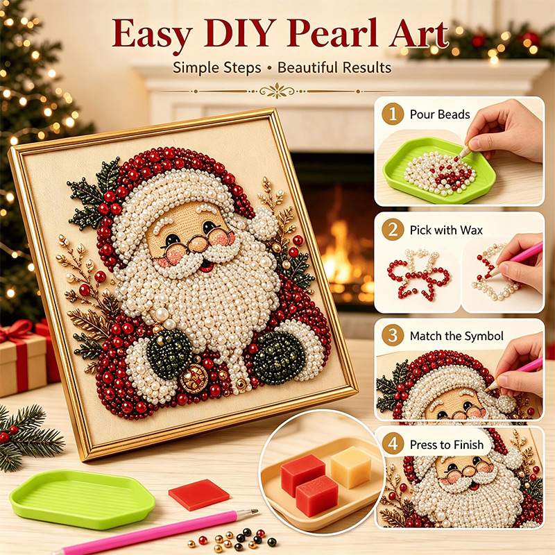 Kerst 3D Parelkunst DIY Kit Ke - Art And Craft For Xmas recensie en prijs