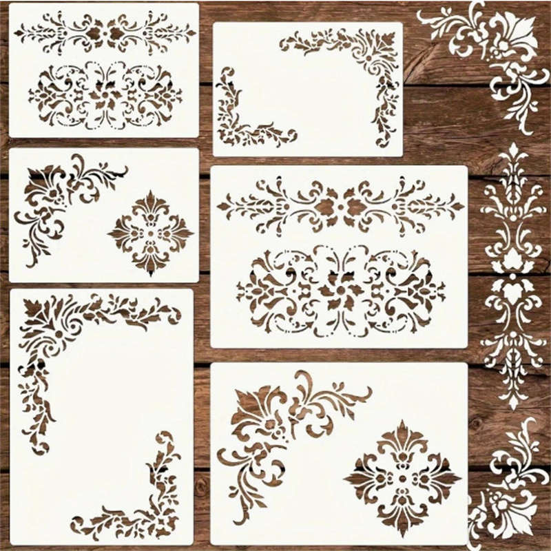6 stuks bloemen hoekstencils v - Art Craft Furniture recensie en prijs
