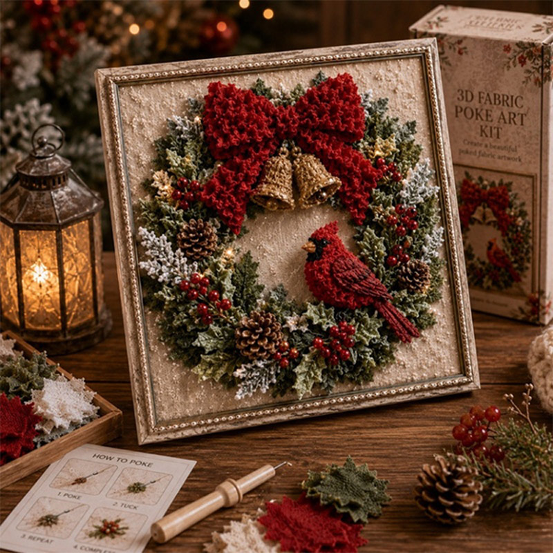 Kerststof Poke Art Kit Zonder  - Art And Craft For Xmas recensie en prijs