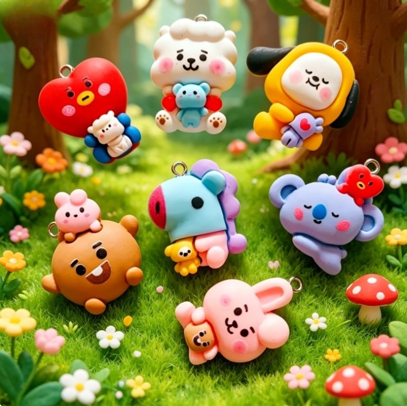 7 stks BT21 Hars Cartoon Charm - Art Craft Making recensie en prijs
