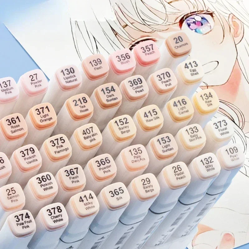 6/12/24/30 Kleuren Huidskleur  - Illustration Marker Set recensie en prijs