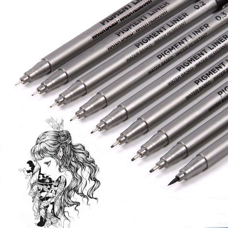 9 stks/set Pigment Liner Micro - Calligraphy Pen Set recensie en prijs
