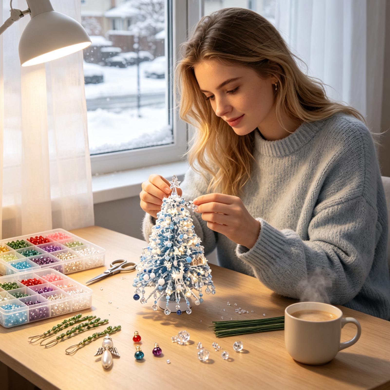 Kerstboomset met kralen, winte - Art Craft Winter recensie en prijs