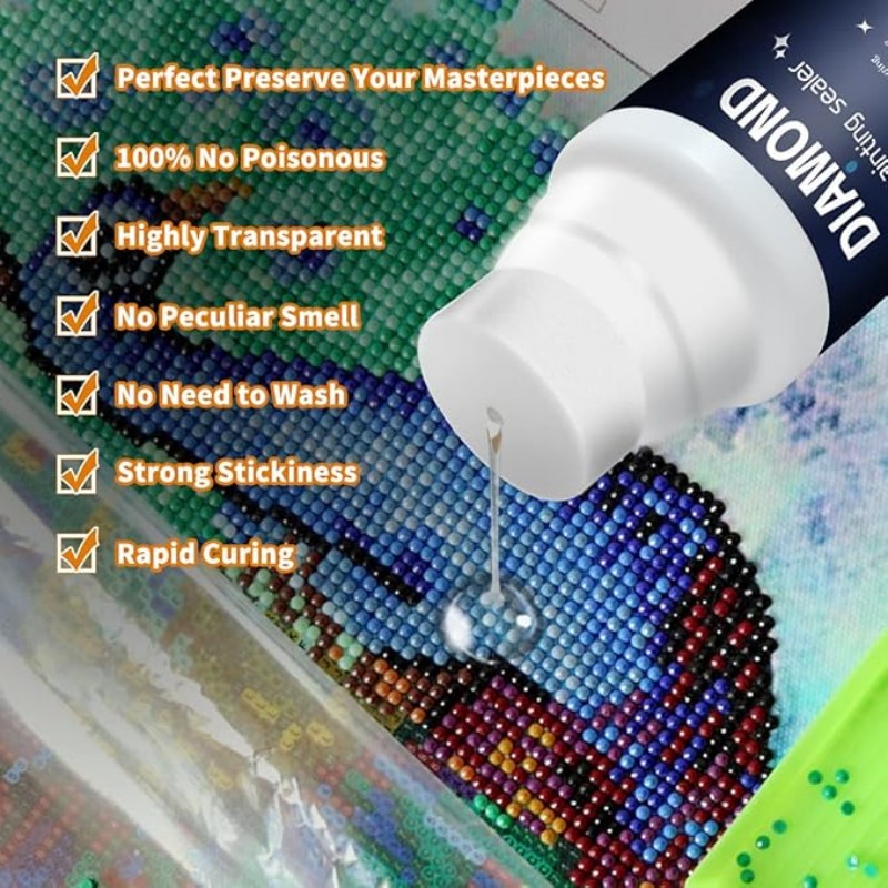 120 ml lijm voor diamantschild - Diamond Painting Kit recensie en prijs