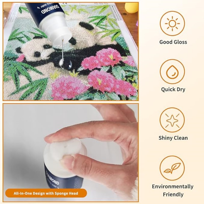 120 ml lijm voor diamantschild - Diamond Painting Kit recensie en prijs