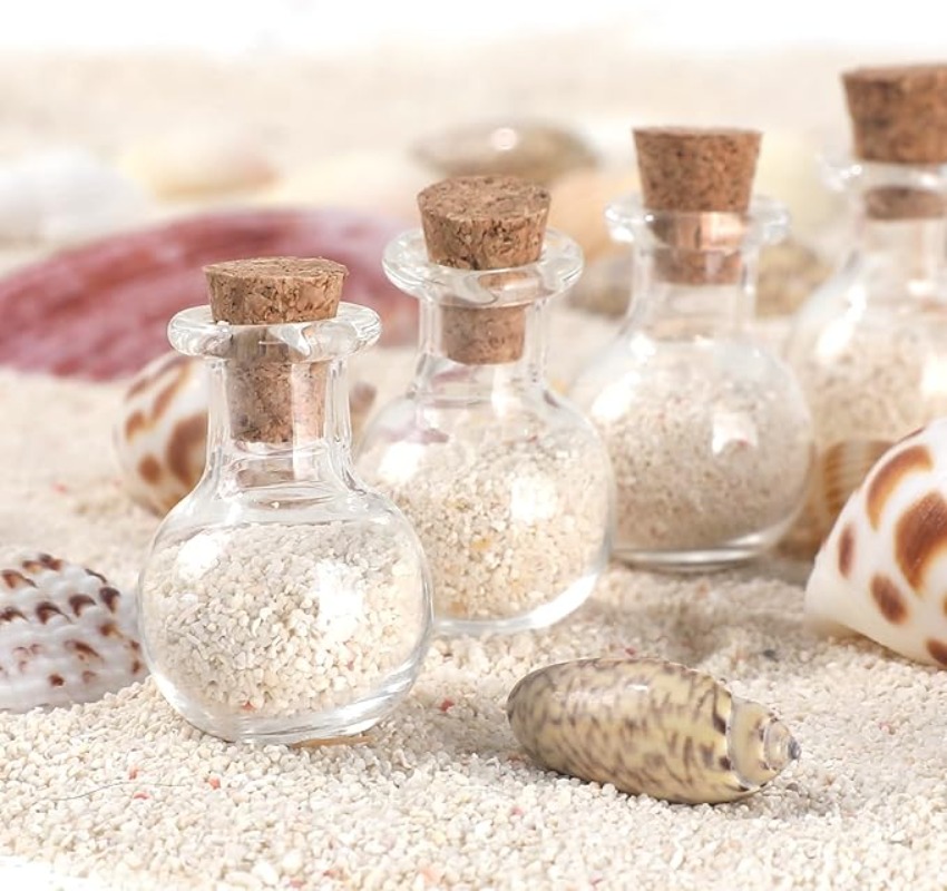Transparante Mini Kurk Flessen - Art And Craft For Xmas recensie en prijs