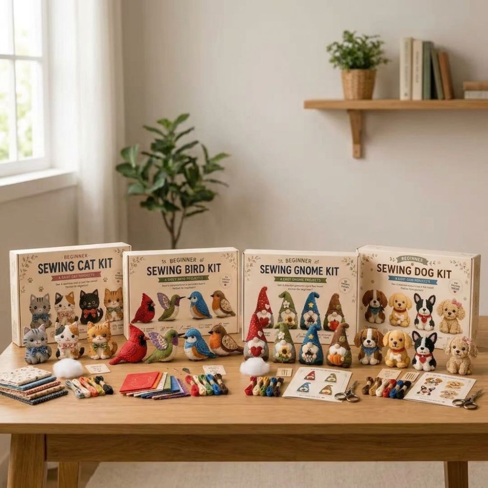 Voorgeknipte stof 3D vilt naai - Art Craft Cat recensie en prijs