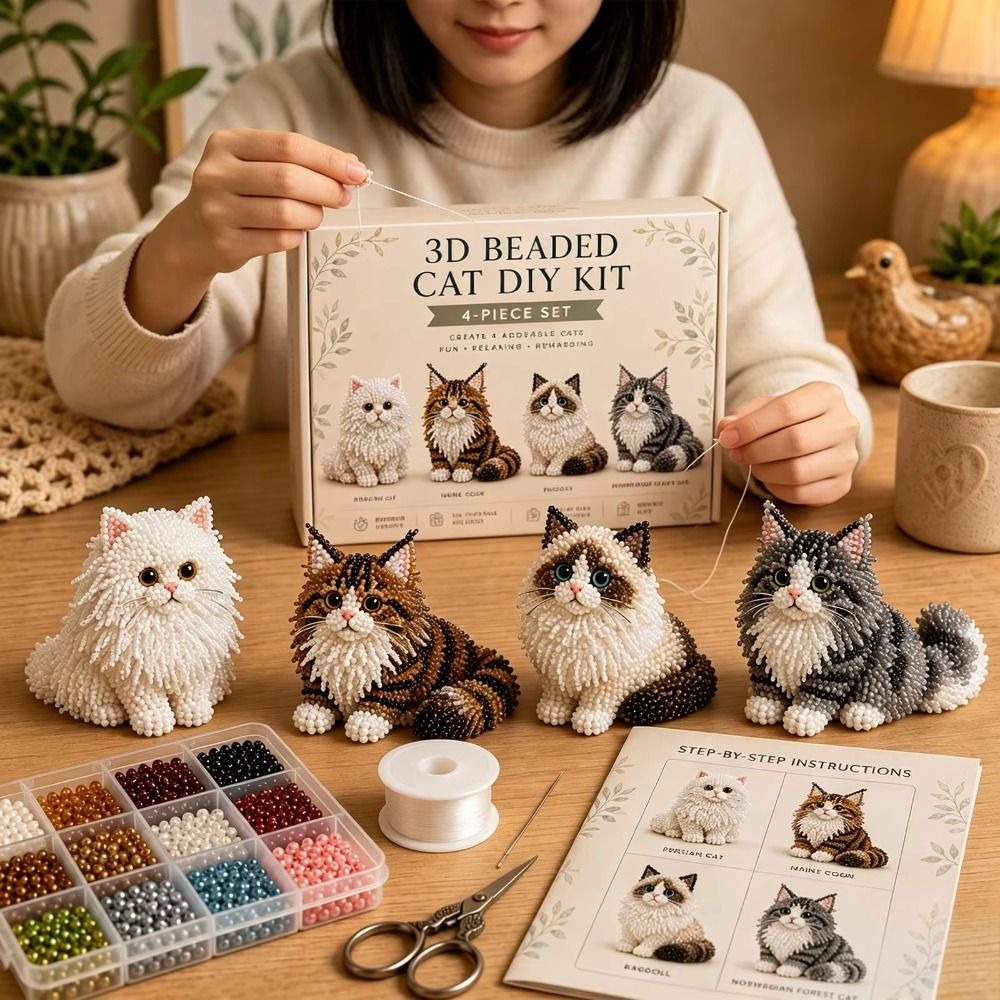 Handgemaakte DIY dieren kralen - Art Craft Cat recensie en prijs