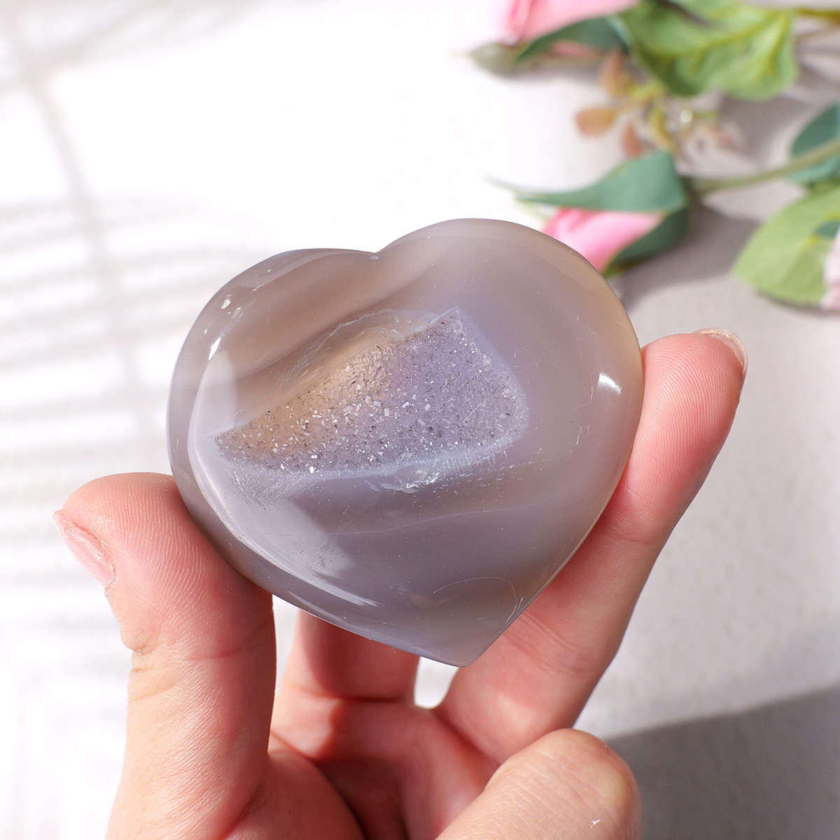 1PC Natuurlijke Agaat Liefde H - Art And Craft For Mother'S Day recensie en prijs