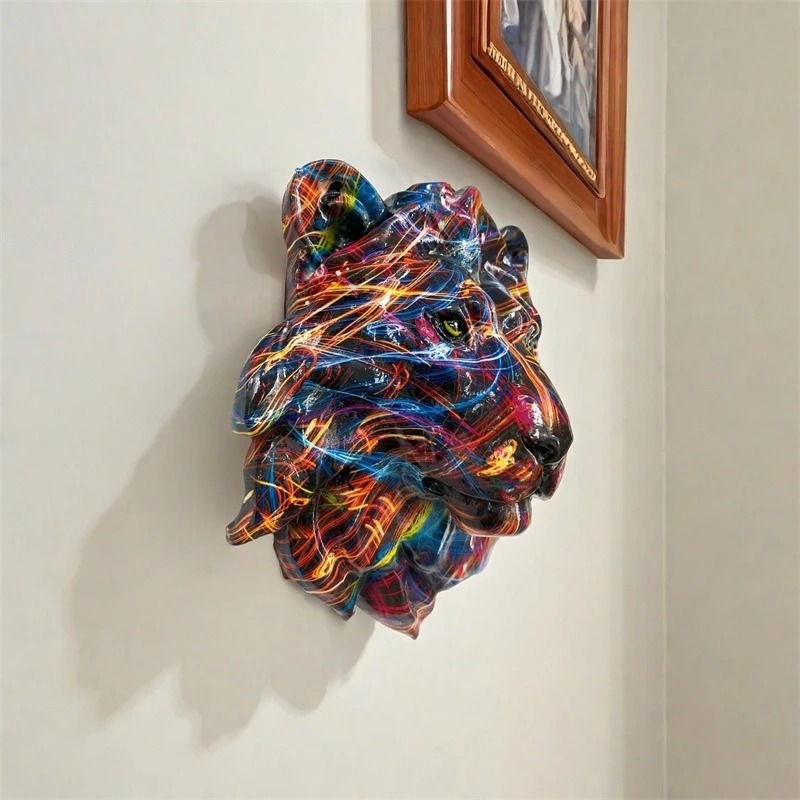 Vintage stijl hars dieren wand - Art Craft Lion recensie en prijs