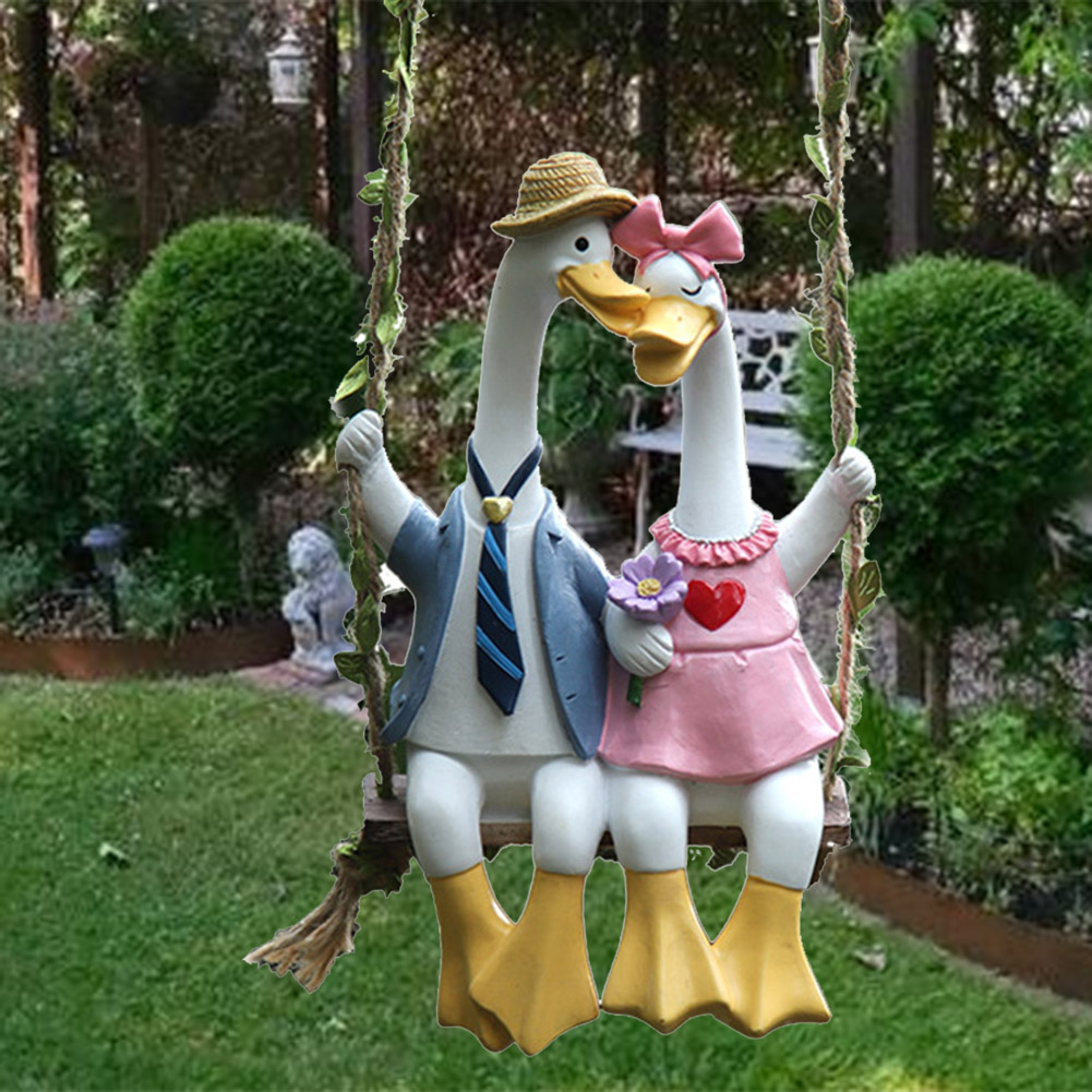 Eendjespaar schommelbeeldje, e - Art Craft Duck recensie en prijs