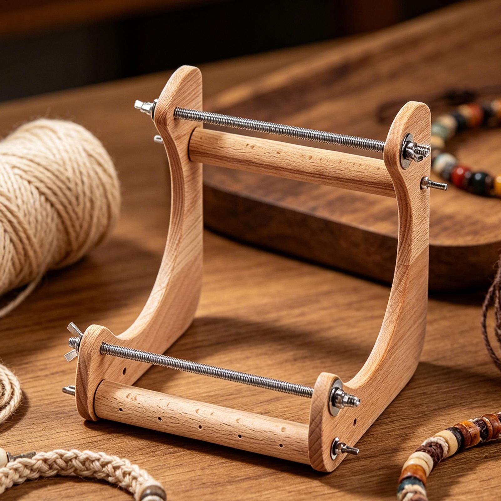 1 stuk houten kralenweefraam,  - Loom Weaving Frame recensie en prijs